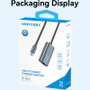 Vention Adaptador USB Tipo-C a RJ45 Gigabit Ethernet 1000 Mbps CFPHB Gris